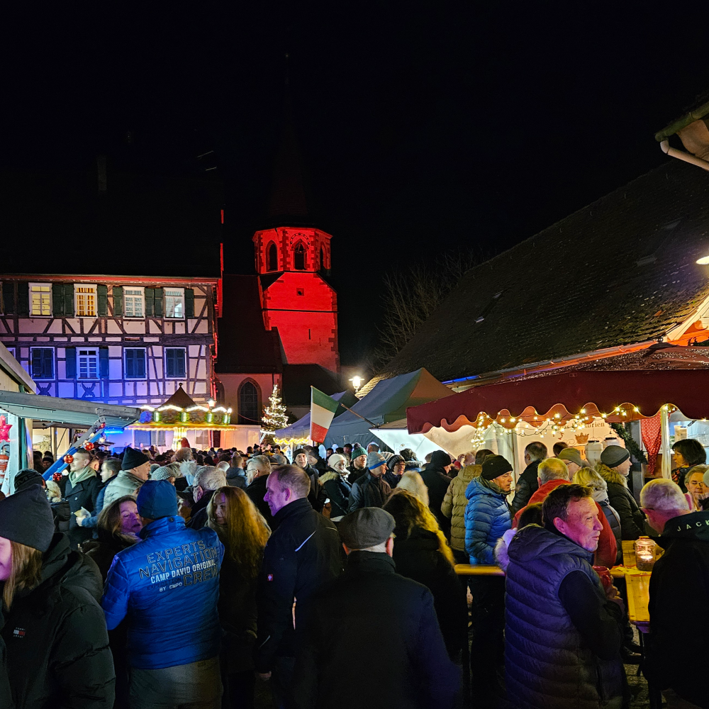 Stimmungsfoto vom Illinger Weihnachtsmarkt 2023